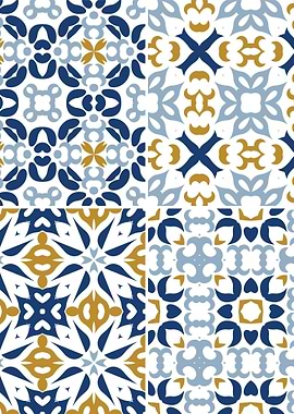 Mediterranean Blue Tile 08