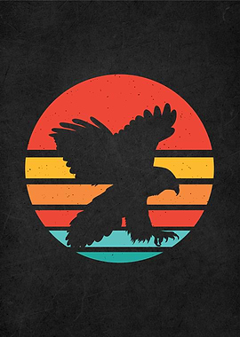 vintage retro animal eagle