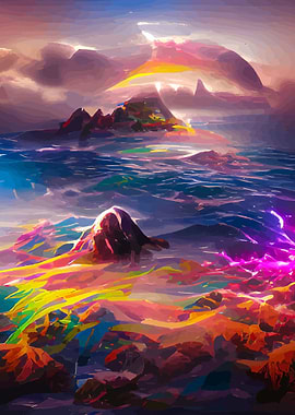 art in abstract style