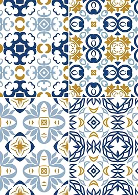 Mediterranean Blue Tile 05