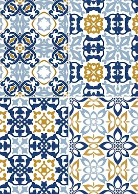 Mediterranean Blue Tile 06
