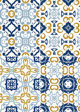 Mediterranean Blue Tile 09