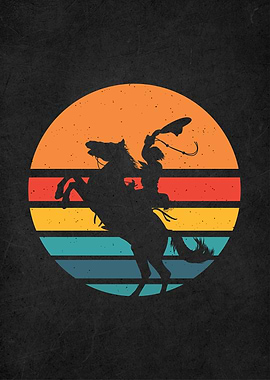 vintage retro rodeo