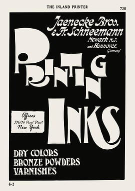 Painting Inks Vintage Ad