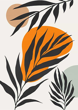 Minimalist floral A48