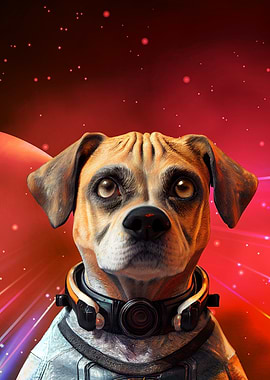 Space captain dog