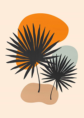 Minimalist floral A45