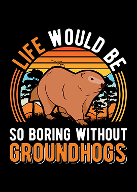 Groundhog Day Marmot Woodc