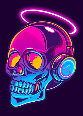 skull pop art