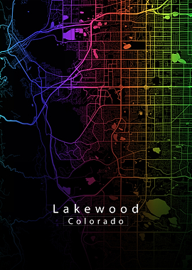 Lakewood Colorado City Map