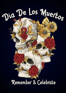 Dia De Los Muertos Skulls