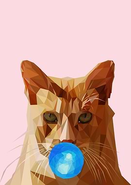 Bubble gum animal Cat