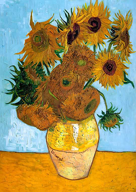 Van Gogh Twelve Sunflower