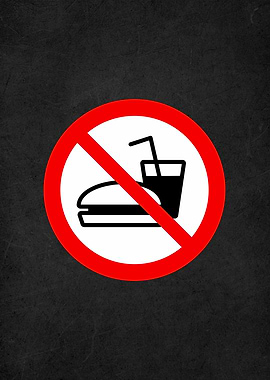 dont eat sign