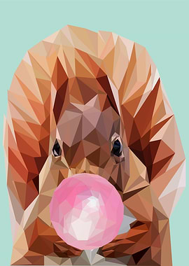 bubble gum animal squirrel