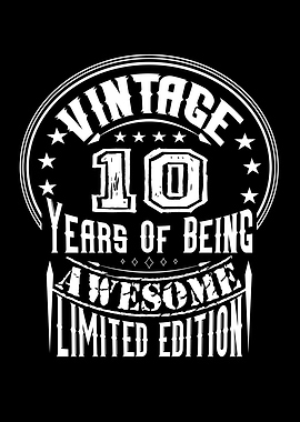 Vintage 10 Years Of Being