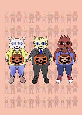 Three feline friends