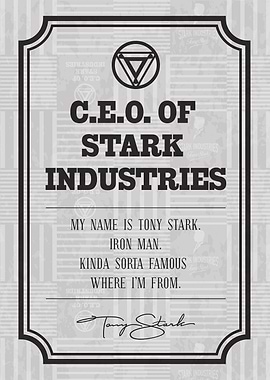 My name is Tony Stark