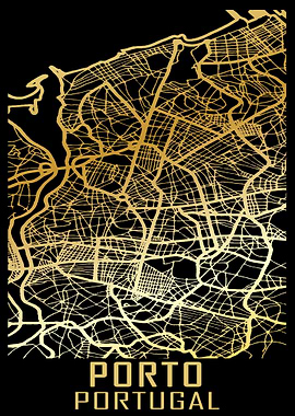 Porto Portugal City Map