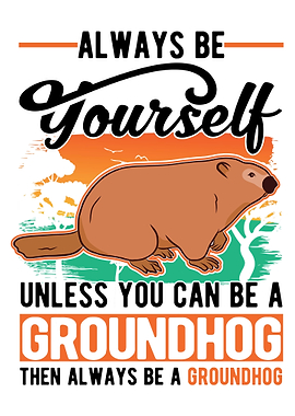 Groundhog Day Marmot Woodc