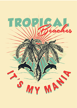 TROPICAL BEACH POSTER
