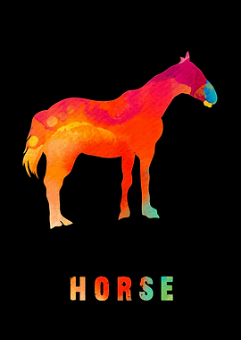 Horse Colorfull Animal