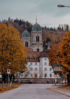 Autumn Abbey Einsiedeln