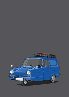 Reliant Regal blue poster