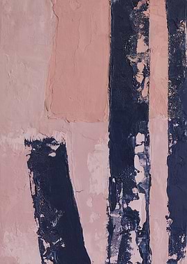 Pink and navy abstract