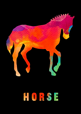Horse Colorfull Animal