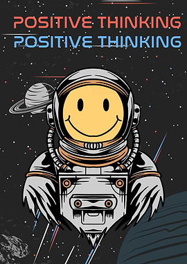 Smiling Astronaut in space