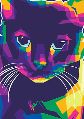 Cat pop art