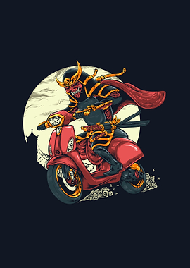 Samurai riding