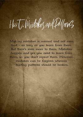 Hurt Mistakes Patterns