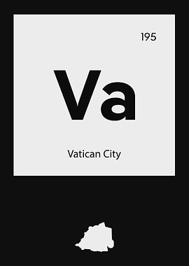 Vatican City Country Map