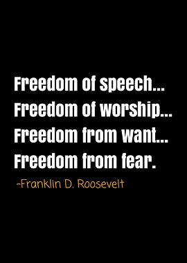 Franklin D Roosevelt quote