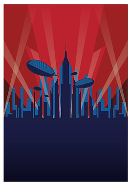 Zeppelin City Skyline