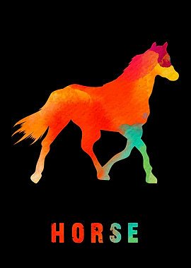 Horse Colorfull Animal