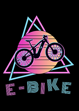 EBike Retro 80s Sunset