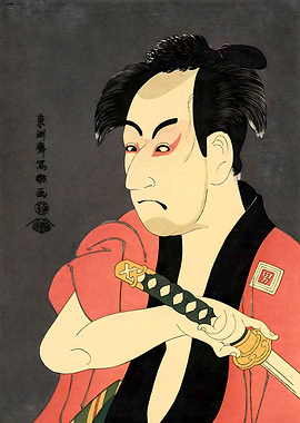 Kabuki Actor As Samurai