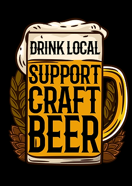Support Craft Beer Glas