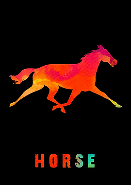 Horse Colorfull Animal