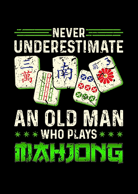 Old Man Mah Jong Gift Idea