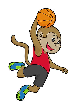 Monkey Basketball Sports