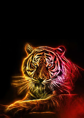 Tiger cyberpunk