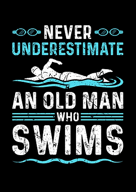 Swimmer Man Swimming Gift