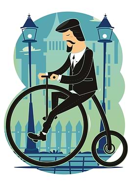 Man On PennyFarthing