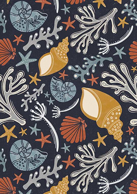 Sea shells pattern