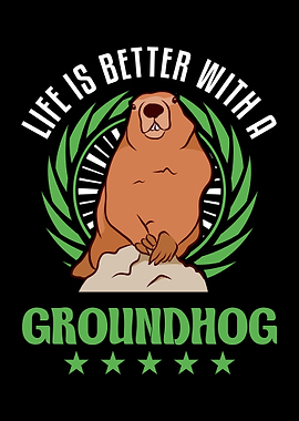 Groundhog Day Marmot Woodc
