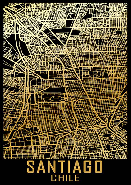 Santiago Chile City Map